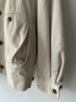 ISSEY MIYAKE - 1990s CROP FIT CORDUROY JACKET WITH SQUARE COLLAR