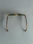 GIANFRANCO FERRÉ - 1990s GEOMETRIC SUNGLASSES WITH TORTOISESHELL ARMS