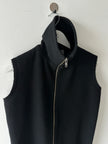 YOHJI YAMAMOTO - F/W 2004 FUNNEL NECK ZIPPED VEST JACKET