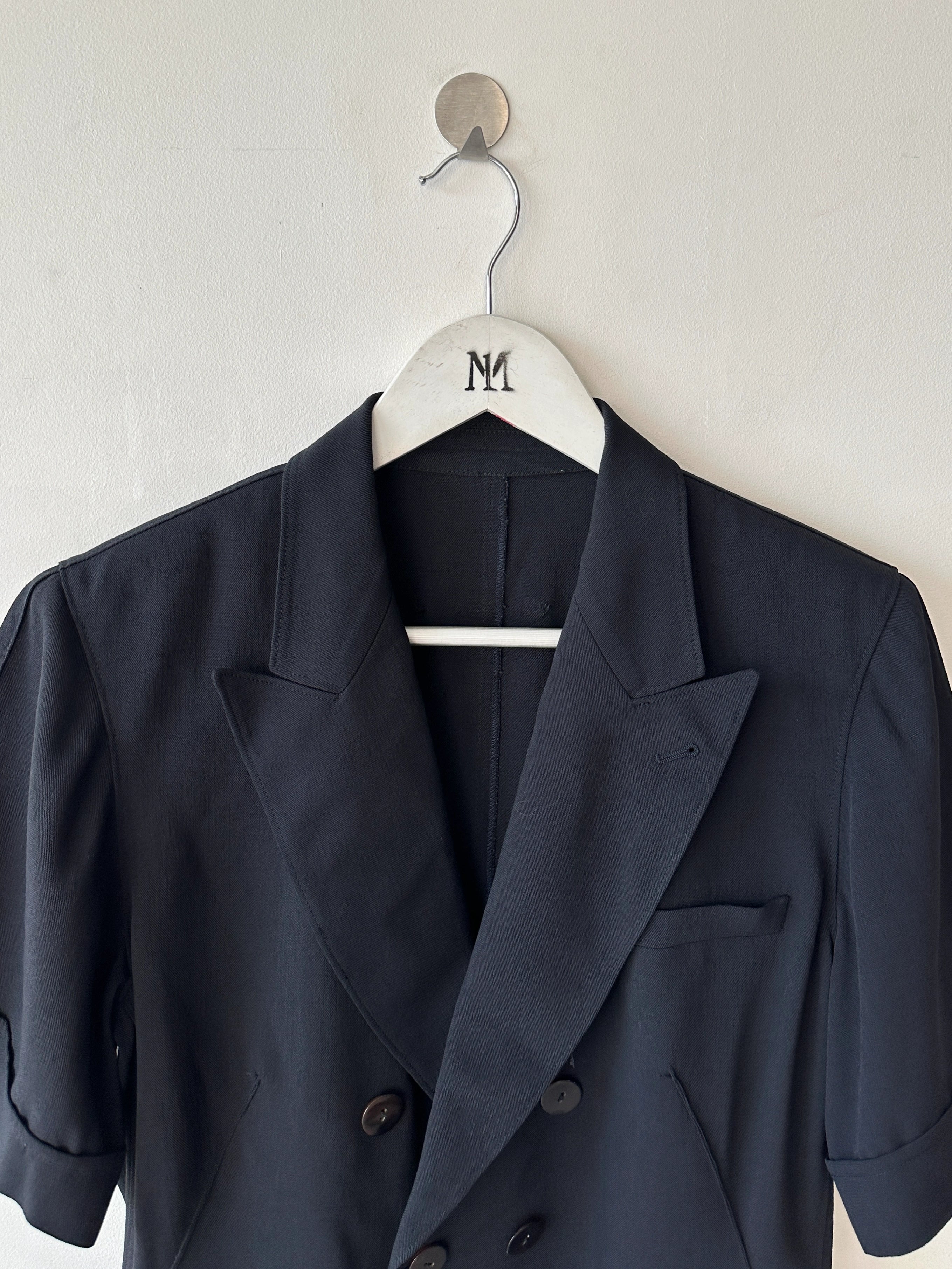 JEAN PAUL GAULTIER - 1990s SHORT SLEEVE DOUBLE BREASTED BLAZER