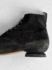 CLAUDE MONTANA X STEPHANE KÉLIAN - 1980s ARCHITECTURAL LACE UP SHOES