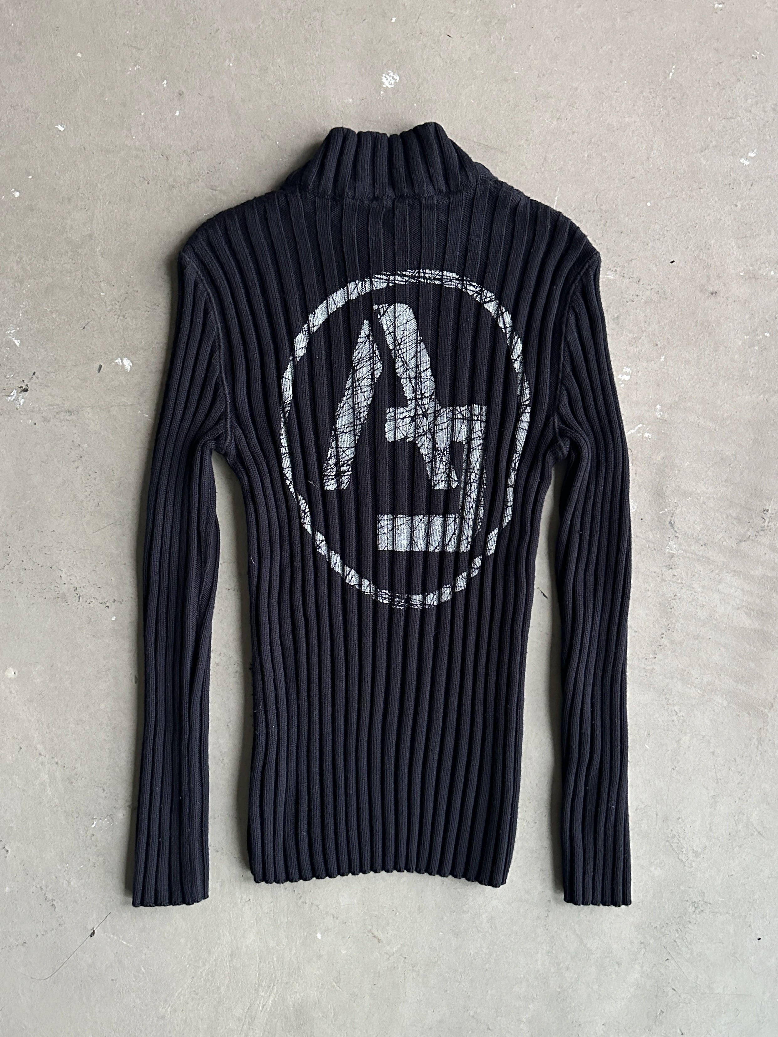 ARMANI JEANS - 1990s CHUNKY KNIT JUMPER