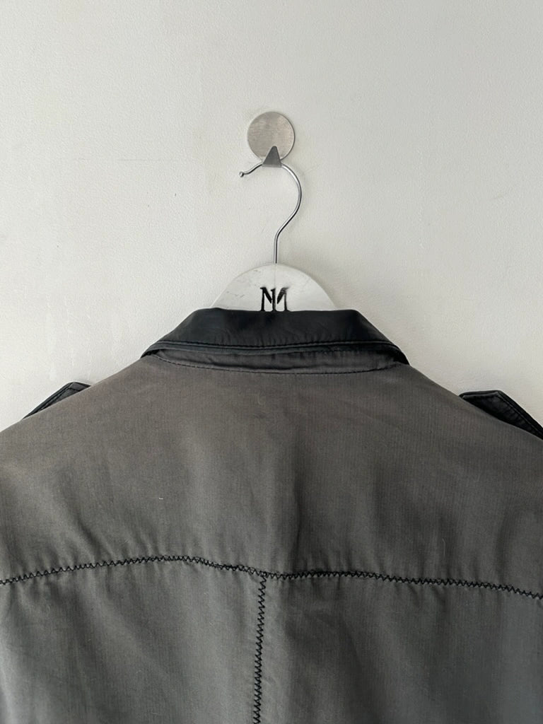 BIKKEMBERGS - S/S 2008 JACKET WITH LEATHER PANELS