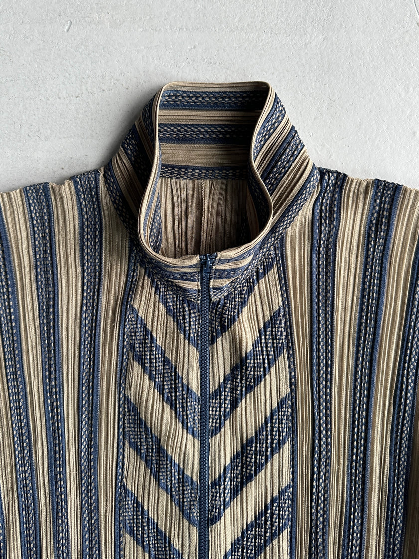 ISSEY MIYAKE PLEATS PLEASE - S/S 2001 ZIPPED PLEATED JACKET