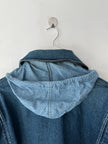 BONEVILLE BY MASSIMO OSTI - 1980s OVERSIZED DENIM BOMBER JACKET