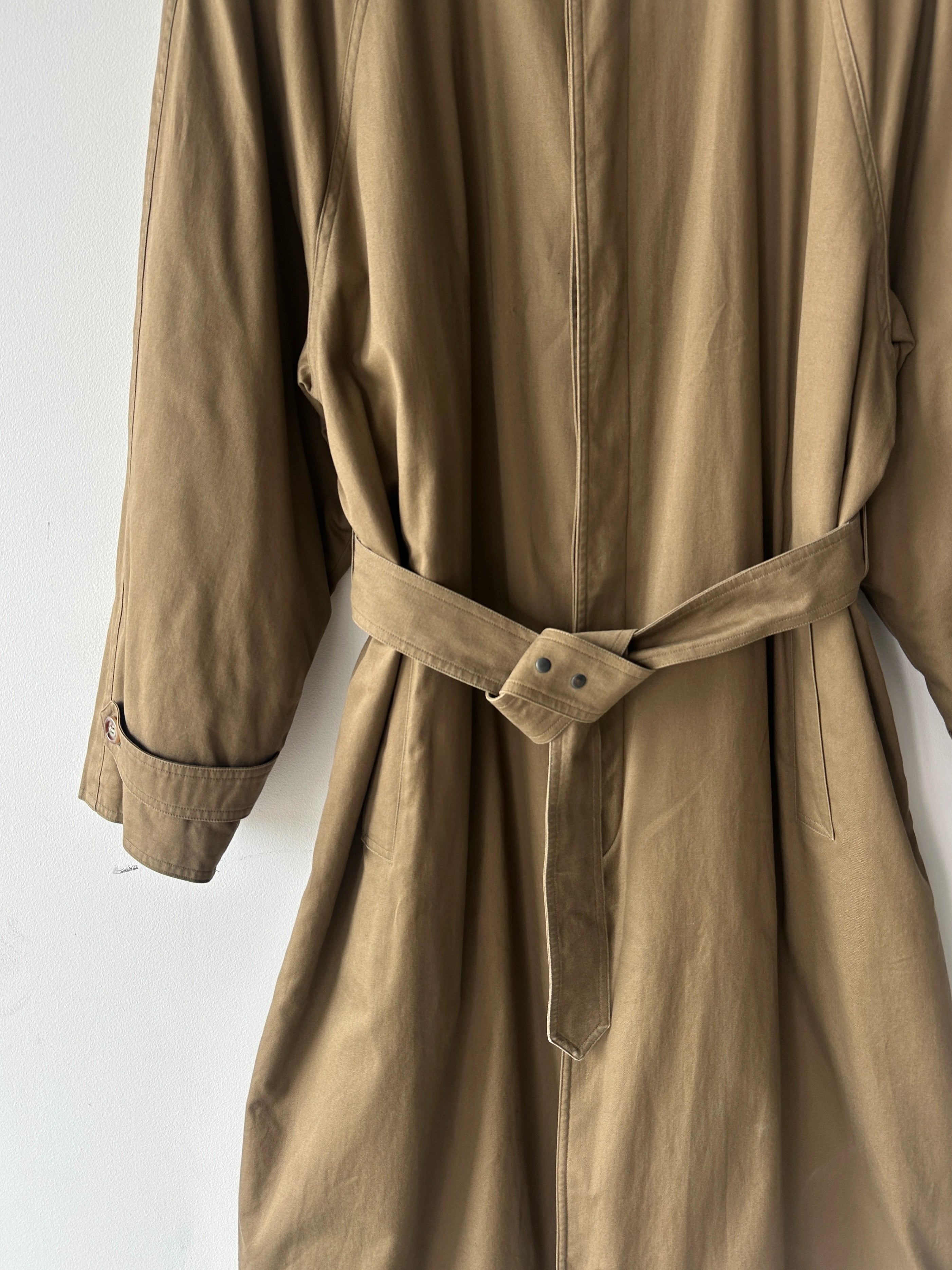 ITALIAN LABEL 1990s BELTED TRENCH COAT