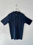 VERSACE - early 2000s ZIP UP SHORT SLEEVE TOP