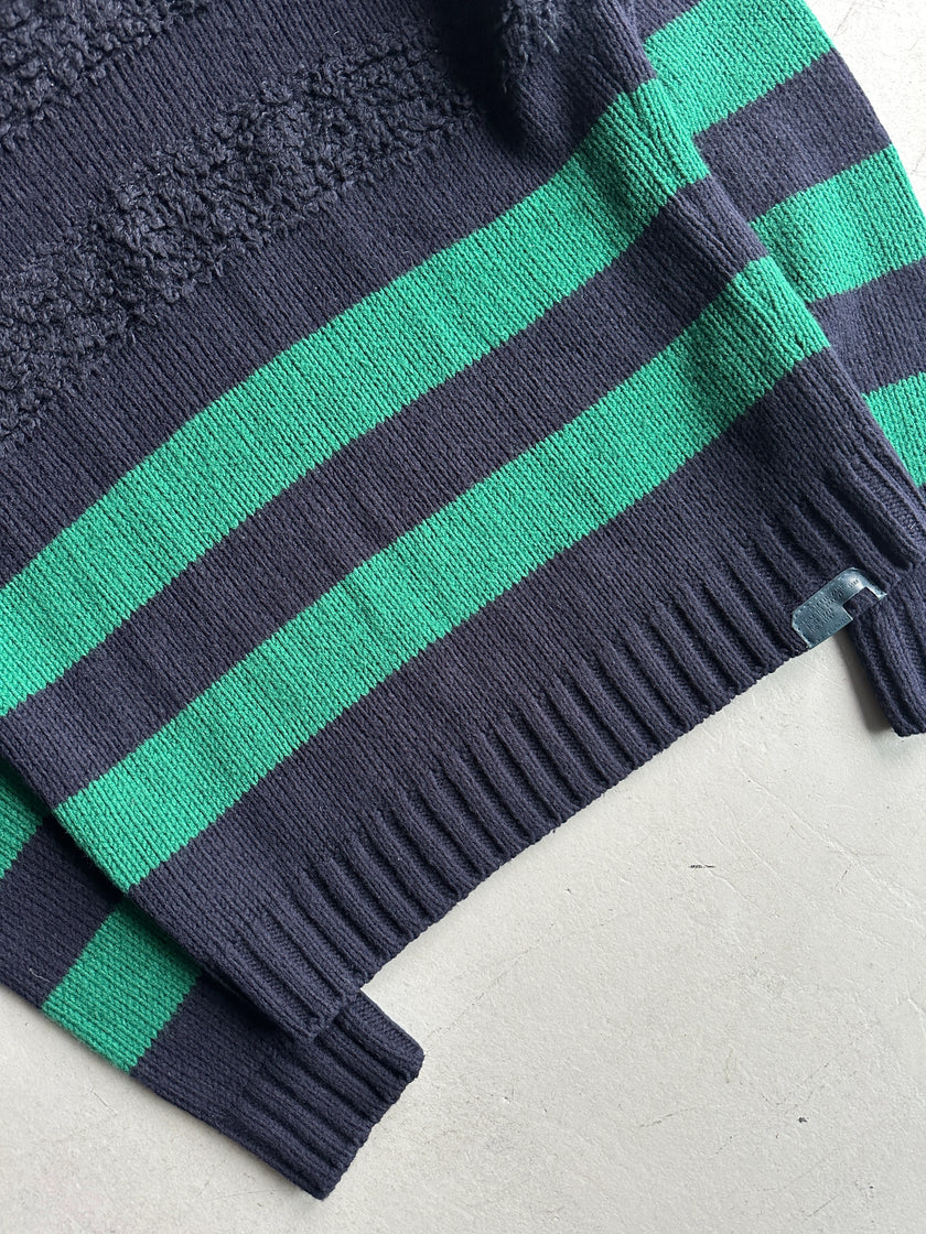 DIESEL - 2000s BOUCLE TEXTURED UPPER BODY CREWNECK JUMPER