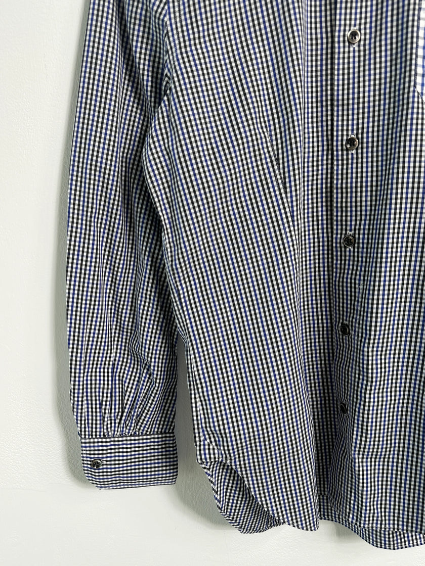 JUNYA WATANABE COMME DES GARÇONS - S/S 2010 GINGHAM CHECKS SHIRT WITH CURVED SLEEVE