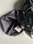 ARMANI JEANS - 2000s PERFORATED LEATHER BUCKET BAG