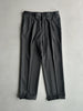 1990s FRONT PLEATS TAILORED TROUSERS WITH TURN UP HEMS