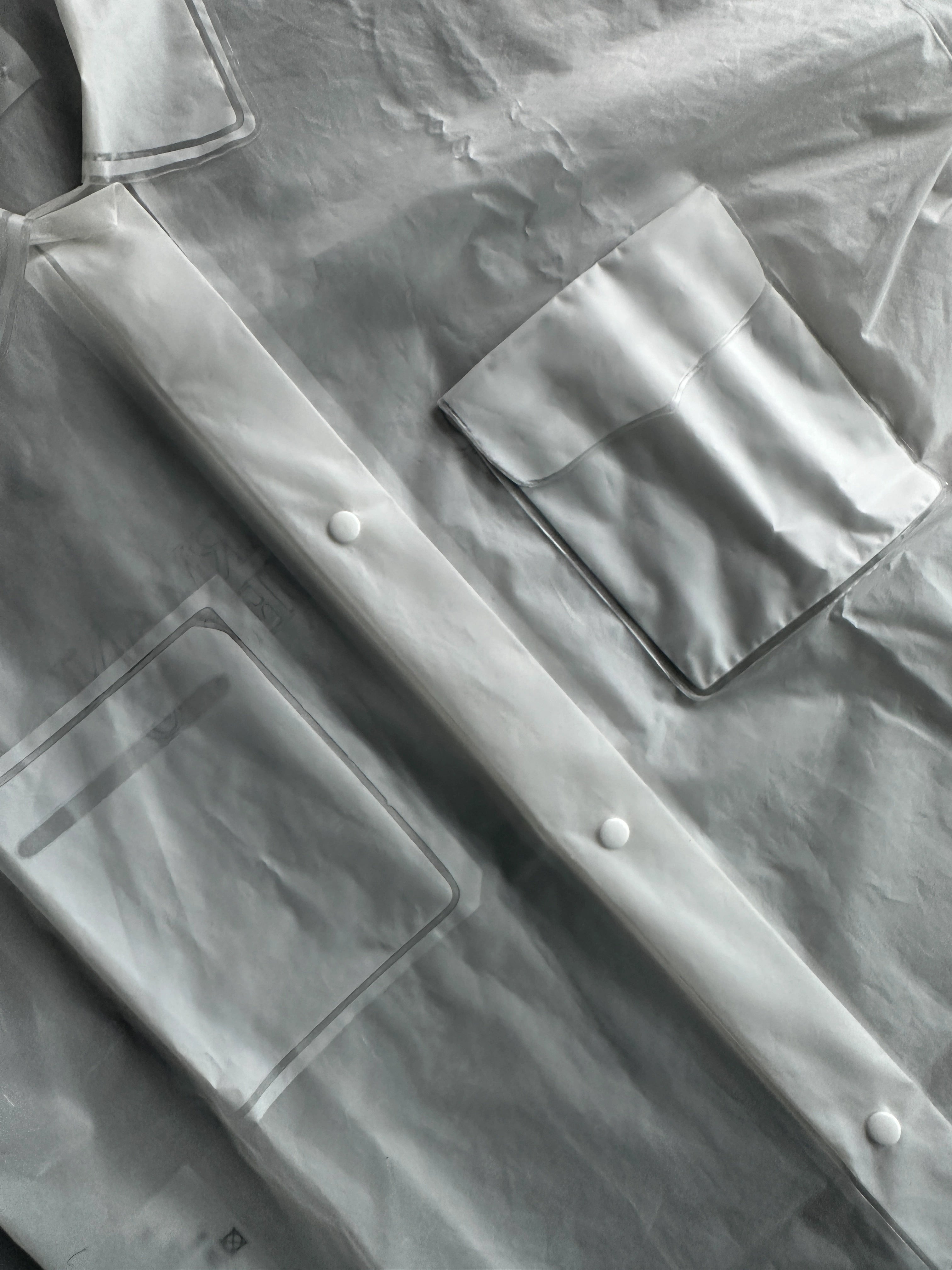 ARMANI JEANS - 2000s SAMPLE SEMI TRANSLUCENT SHACKET