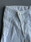 PLANTATION ISSEY MIYAKE - 1990s WRAP STYLE LINEN SHORTS