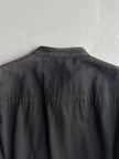 DIRK BIKKEMBERGS - S/S 2003 BELTED NECK JACKET WITH LEATHER FRONT PANEL