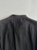 DIRK BIKKEMBERGS - S/S 2003 BELTED NECK JACKET WITH LEATHER FRONT PANEL
