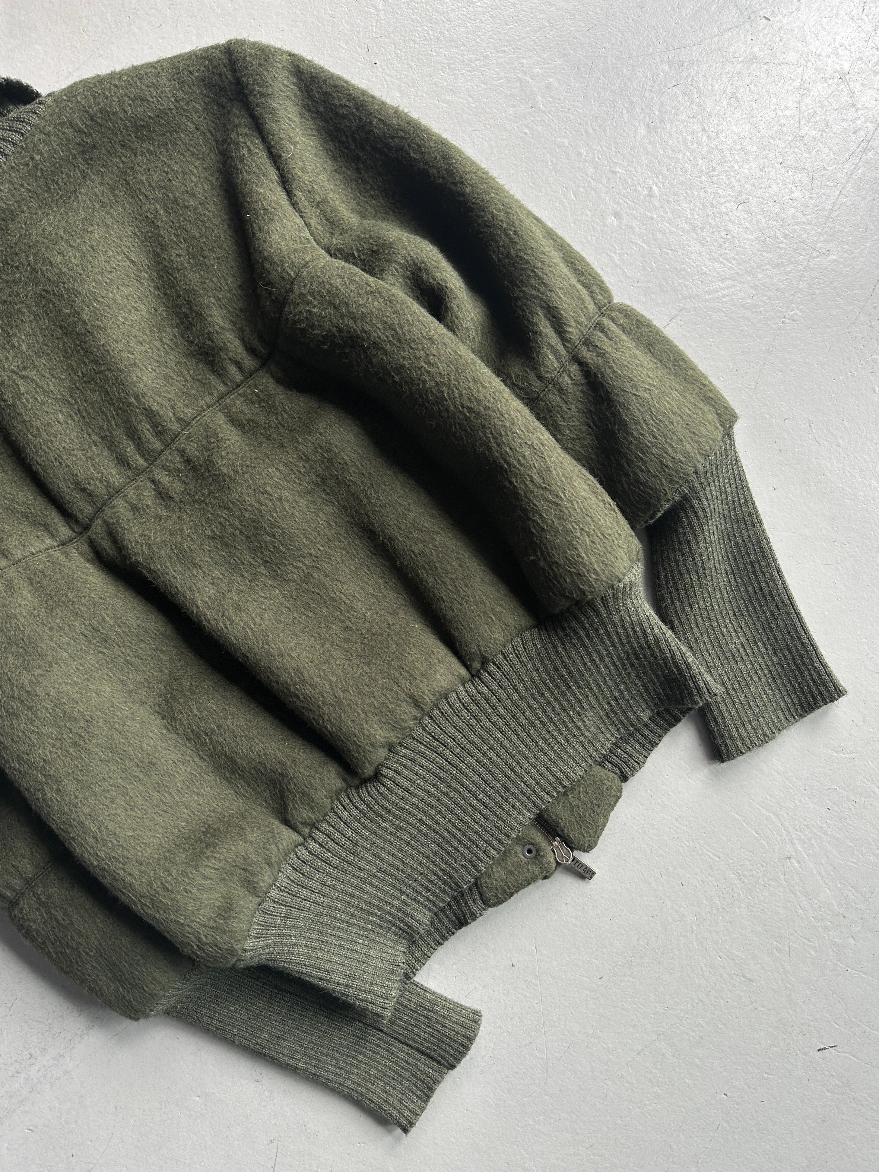 ALVIERO MARTINI - F/W 2009 BOMBER JACKET WITH ELONGATED RIBBED CUFFS