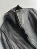 ITALIAN LABEL early 2000s DISTRESSED LEATHER JACKET WITH BONDAGE SLEEVE