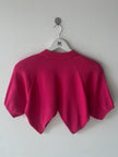 GAETANO NAVARRA - 1990s CROP FIT KNIT TOP WITH V CUT HEM
