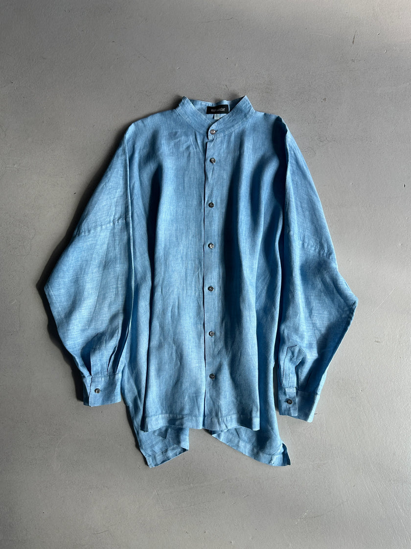 ESKANDAR - 1990s LONG SLEEVE OVERSIZED LINEN SHIRT