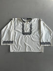 1970s EMBROIDERED WIDE SLEEVE TUNIC SHIRT