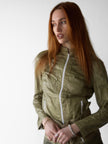 VIVIENNE TAM - S/S 1999 PAPER TEXTURE CRINKLED LIGHT JACKET