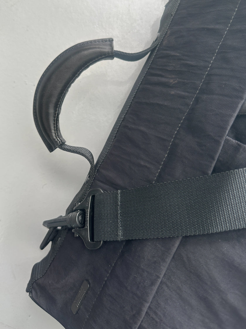 ISSEY MIYAKE IM - 1990s TOP HANDLE NYLON BAG WITH REMOVABLE SHOULDER STRAP