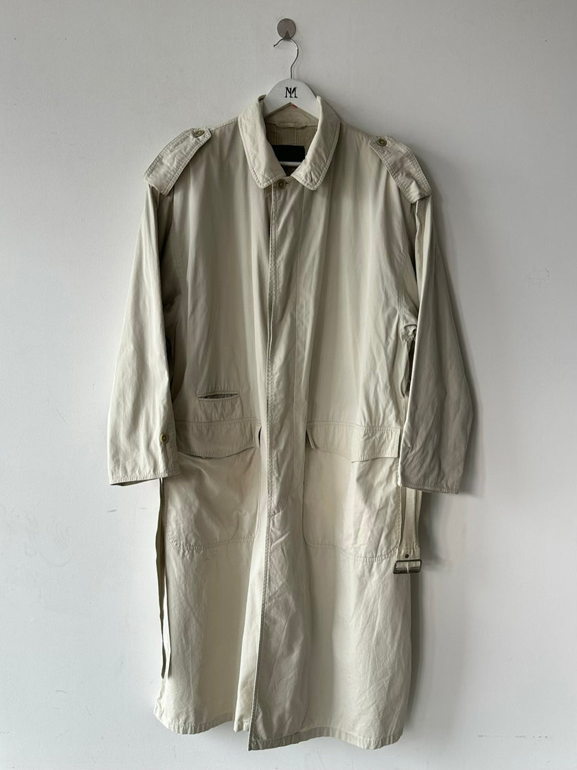 ALLEGRI - 1990s MARTIN MARGIELA ERA BELTED LONG TRENCH COAT