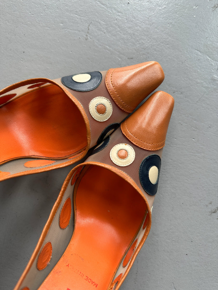 MIU MIU - 1990s WAFFLE COURT HEELS