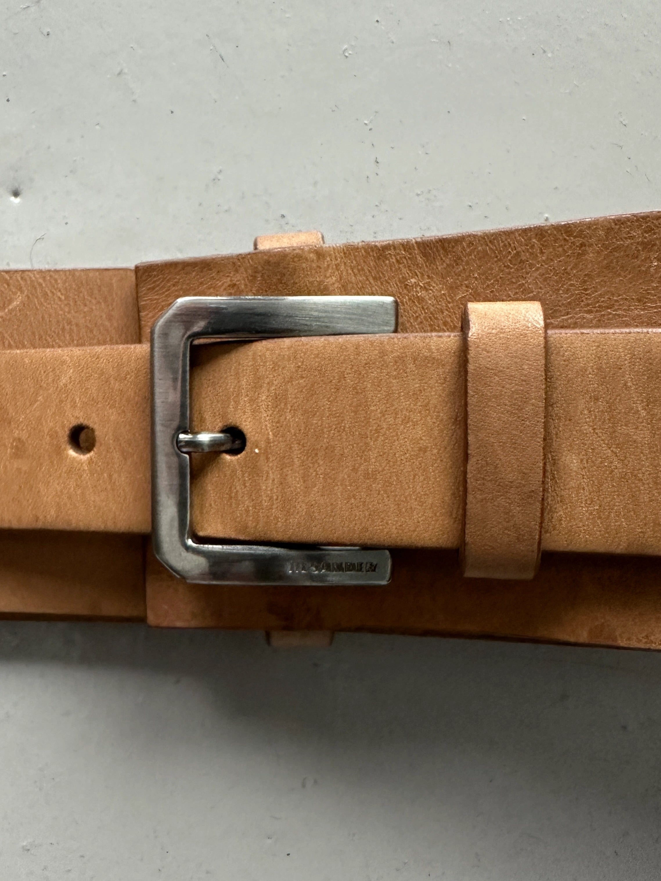 JIL SANDER - early 2000s LEATHER BELT