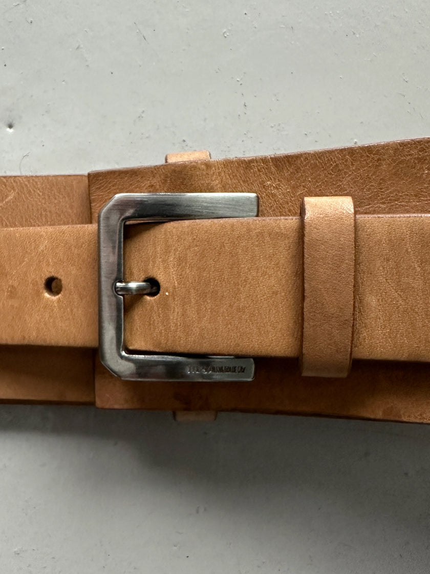JIL SANDER - early 2000s LEATHER BELT