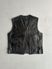 1990s LEATHER ZIPPED VEST