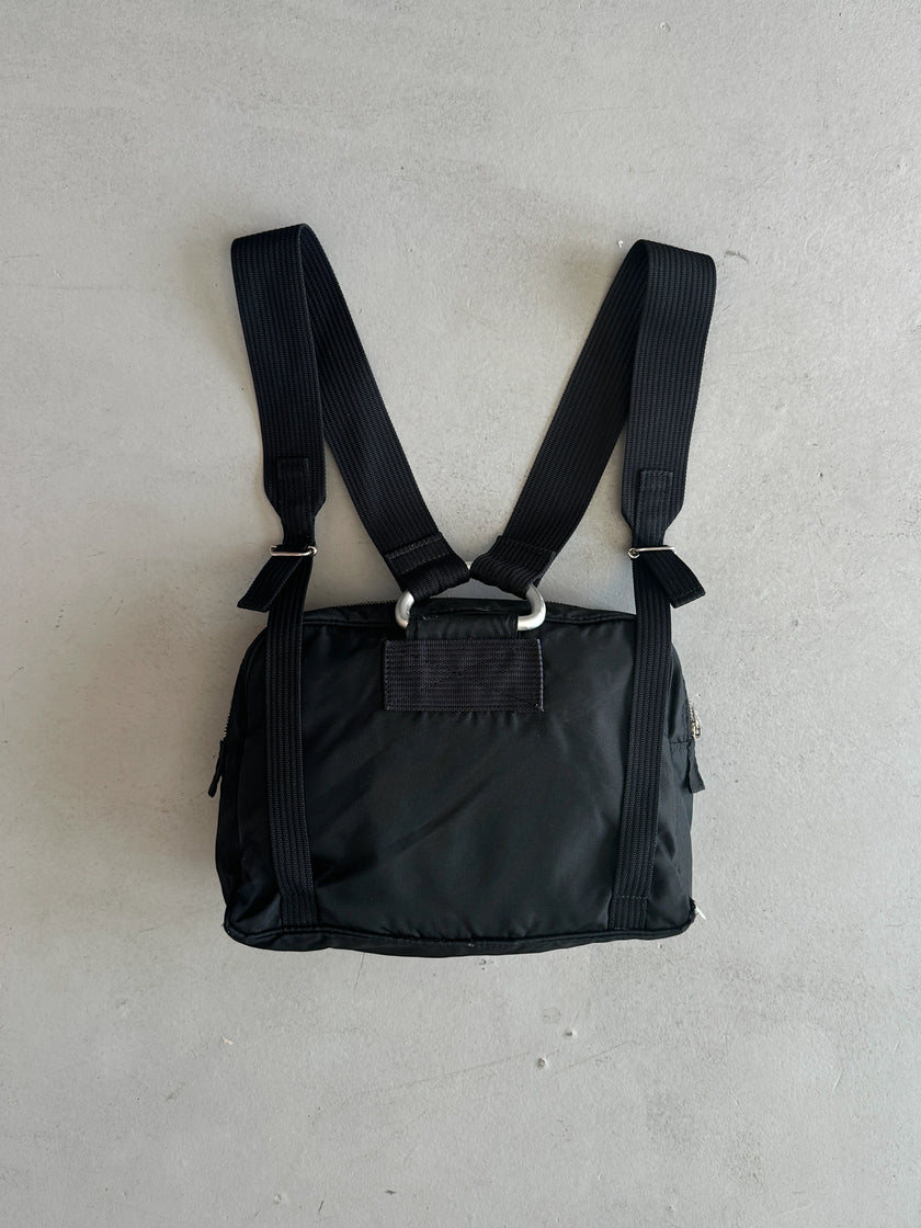 JEAN PAUL GAULTIER JUNIOR - 1990s RECTANGULAR NYLON BACKPACK