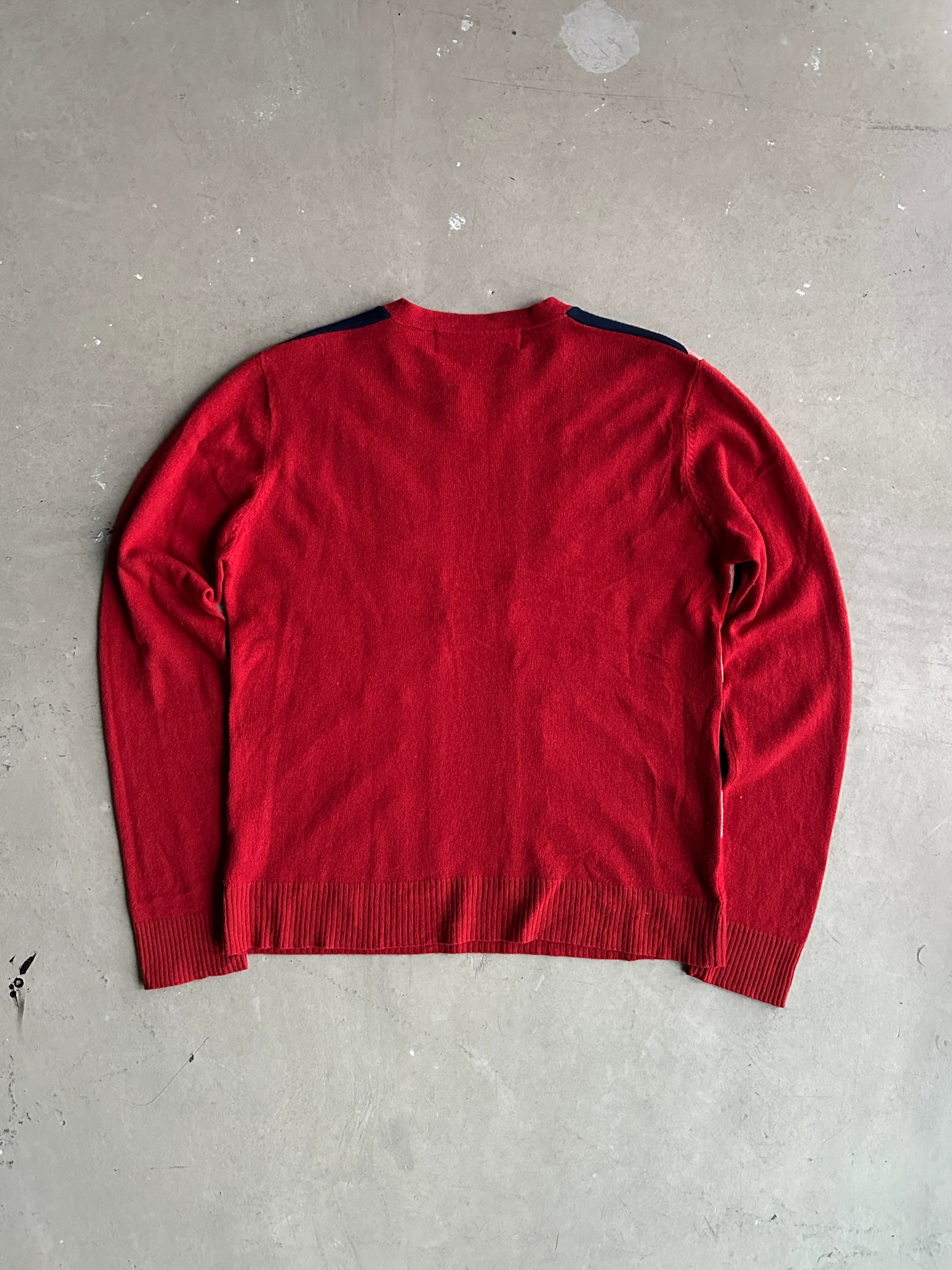 FAKE LONDON - 1990s UNION JACK CASHMERE CREW NECK JUMPER