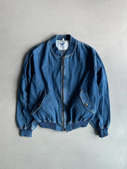 EMPORIO ARMANI - 1980s DENIM BOMBER JACKET