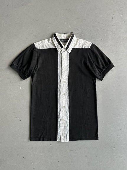 GEOFFREY B.SMALL - 1990s SHORT SLEEVE PANELED SHIRT
