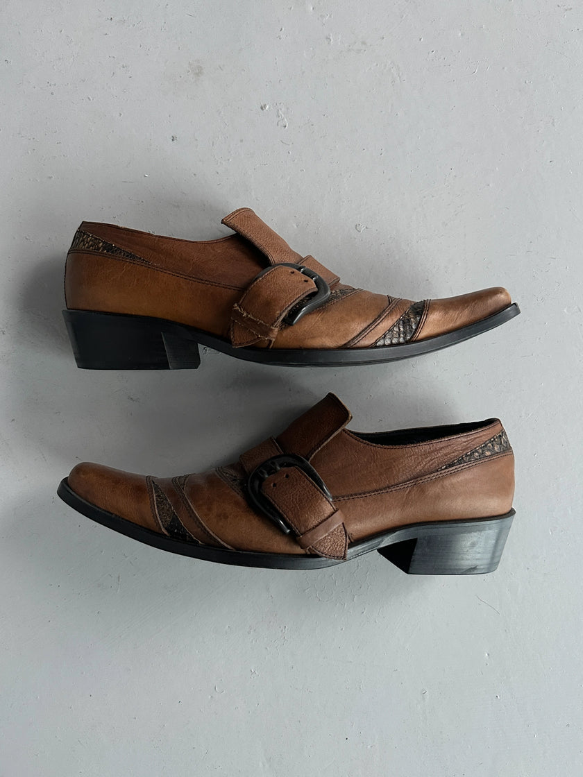 5351 POUR LES HOMMES - early 2000s WESTERN SLIP ON SHOES