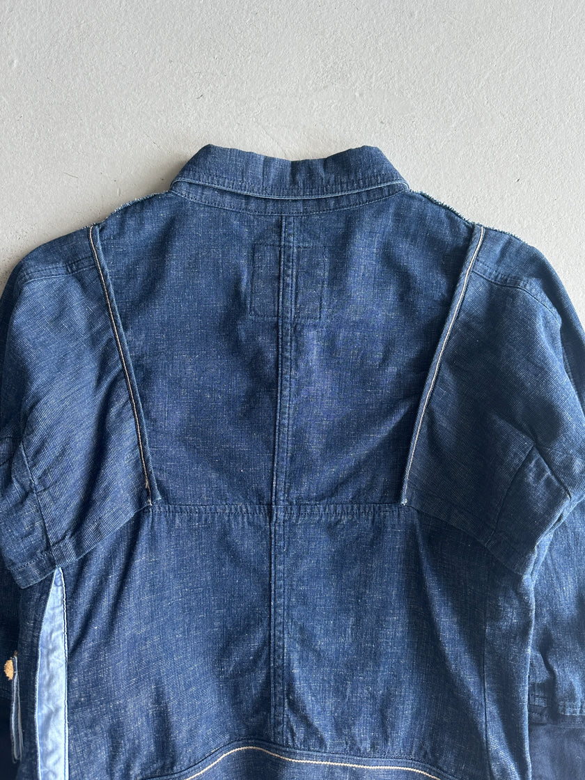 MARITHÉ + FRANÇOIS GIRBAUD - S/S 2013 LAYERED LIGHT DENIM JACKET