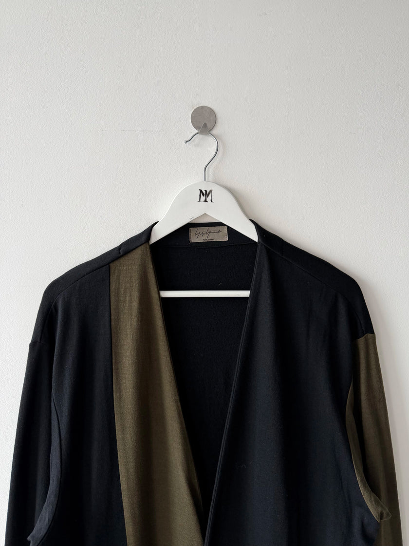 YOHJI YAMAMOTO - F/W 1996 BI-COLOUR LONG CARDIGAN