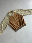 ARMANI JEANS 1990s CONTRASTING BACK SLEEVE LIGHT BOMBER JACKET
