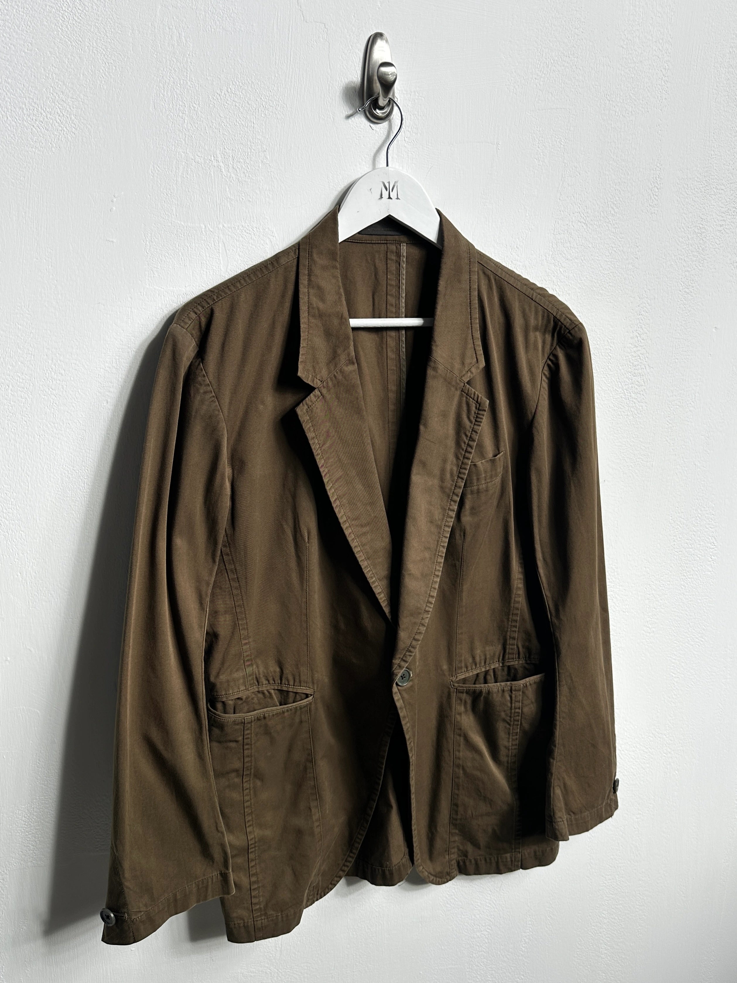 YOHJI YAMAMOTO Y'S - S/S 2007 PANELED COTTON BLAZER