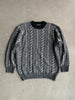 1990s JACQUARD KNIT ROUND NECK JUMPER