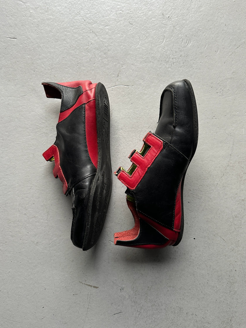 MARITHÉ + FRANÇOIS GIRBAUD - early 2000s SQUARE TOE SLIP ON TRAINERS