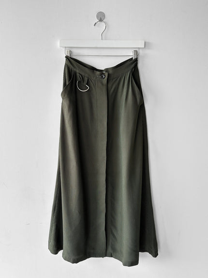 JAPANESE LABEL 2000s MAXI SKIRT WITH SIDE POCKETS