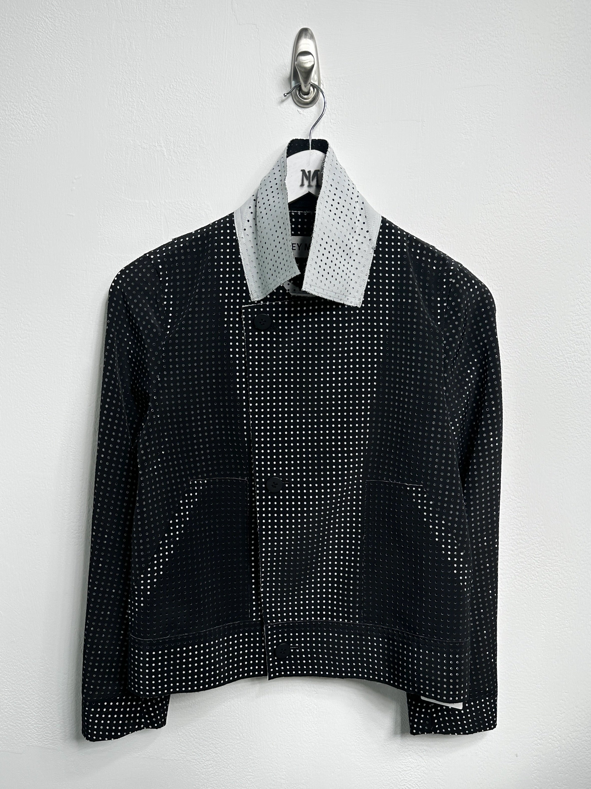 ISSEY MIYAKE - S/S 2014 LAYERED CONSTRUCTION PERFORATED JACKET