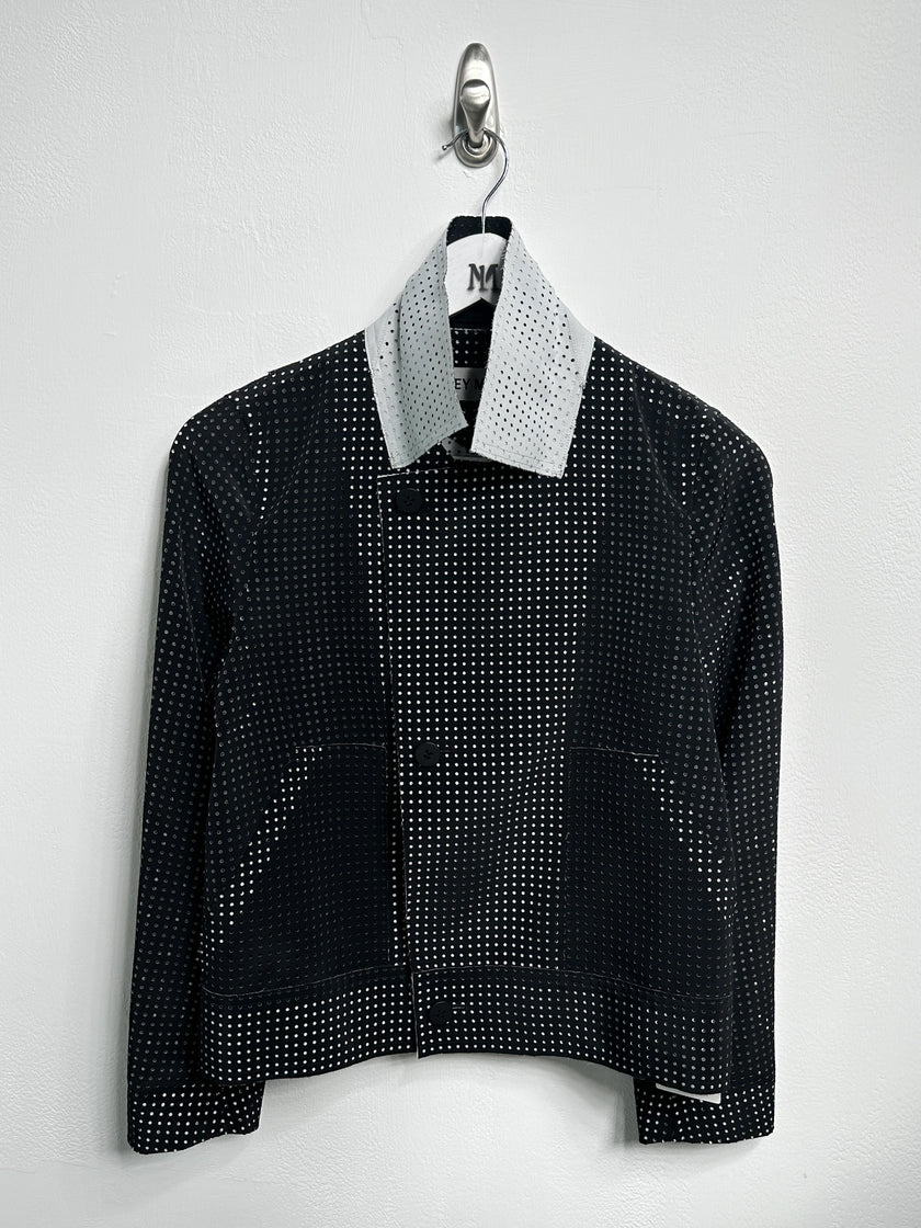 ISSEY MIYAKE - S/S 2014 LAYERED CONSTRUCTION PERFORATED JACKET