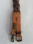 ARMANI JEANS - early 2000s BRAIDED LEATHER BELT