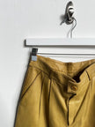 GIANNI VERSACE - 1980s LEATHER TROUSERS WITH FRONT PLEATS
