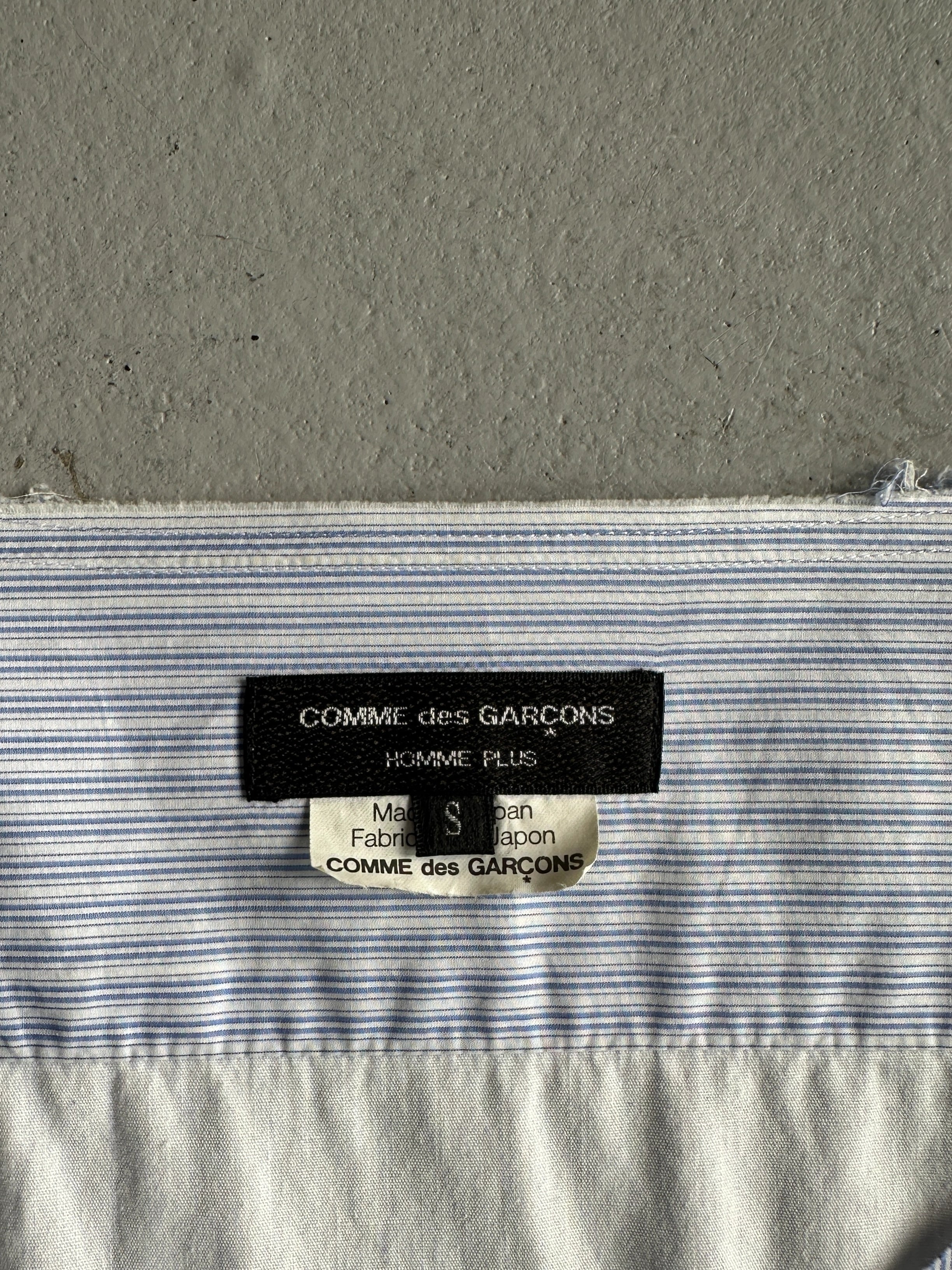 COMME DES GARÇONS HOMME PLUS - A/W 2013 EMBROIDERED STRIPED TUNIC