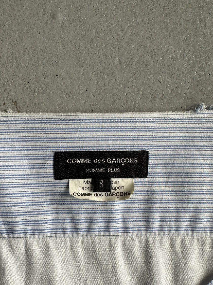 COMME DES GARÇONS HOMME PLUS - A/W 2013 EMBROIDERED STRIPED TUNIC