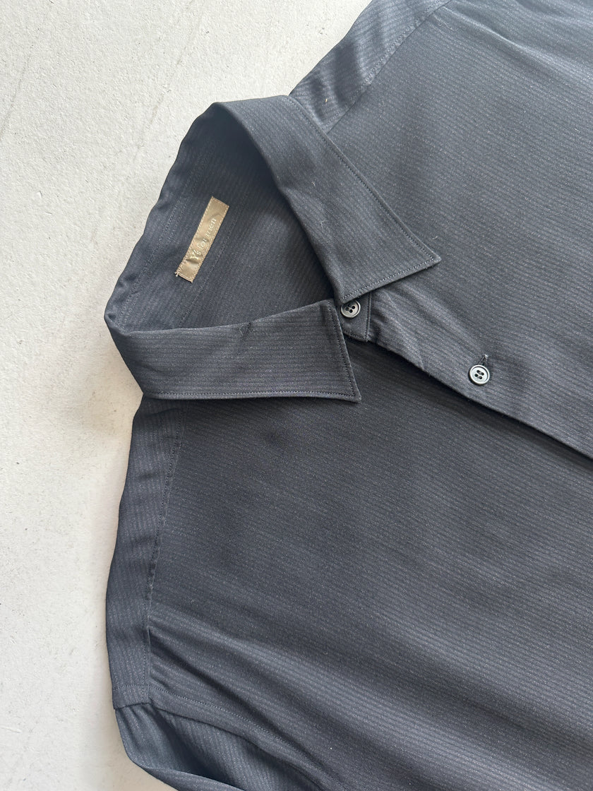 YOHJI YAMAMOTO Y's - 1990s OVERSIZED STRIPED LONG SLEEVE SHIRT